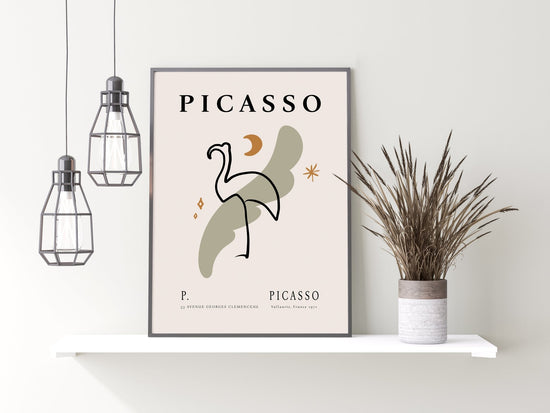 Picasso Flamingo Print (#19)