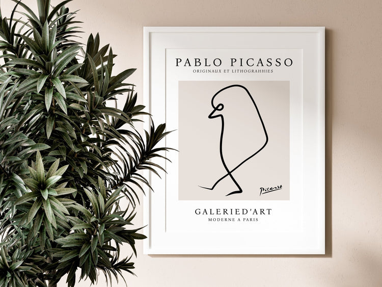 Picasso Inspired Bird Print 