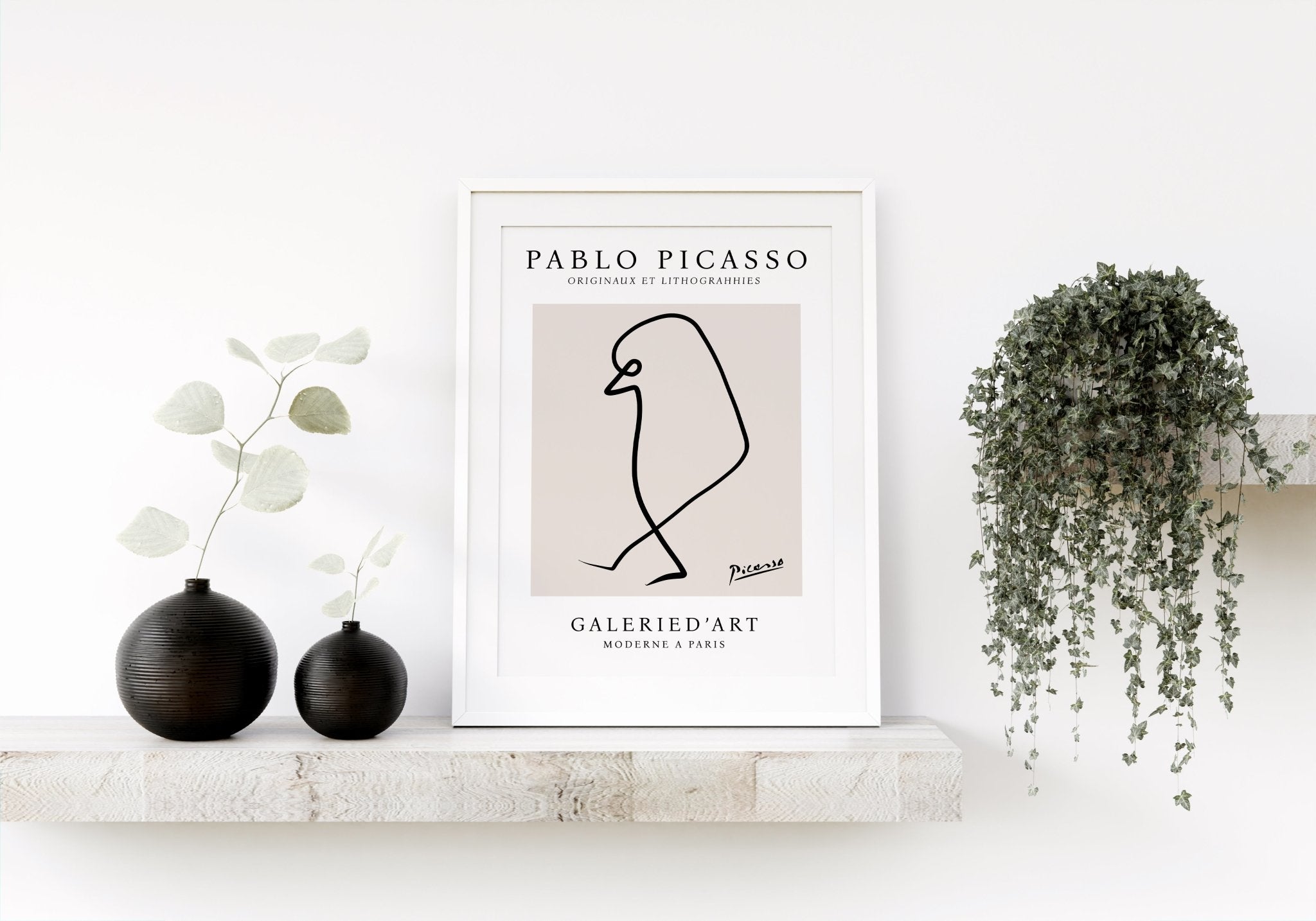 Picasso Inspired Bird Print 