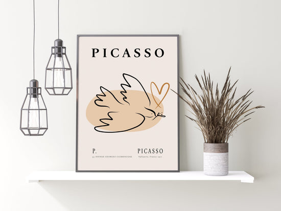 Picasso Inspired Dove Print