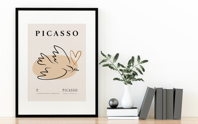 Picasso Inspired Dove Print