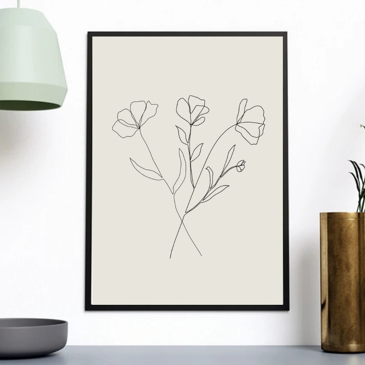 Botanical 3 Flowers Print