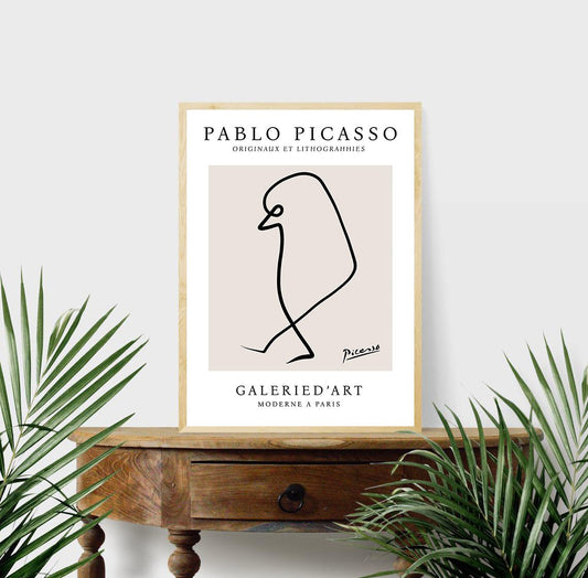 Picasso Inspired Bird Print 