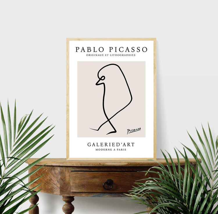 Picasso Inspired Bird Print 