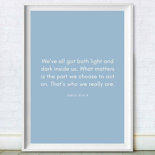 Sirius Quote Print