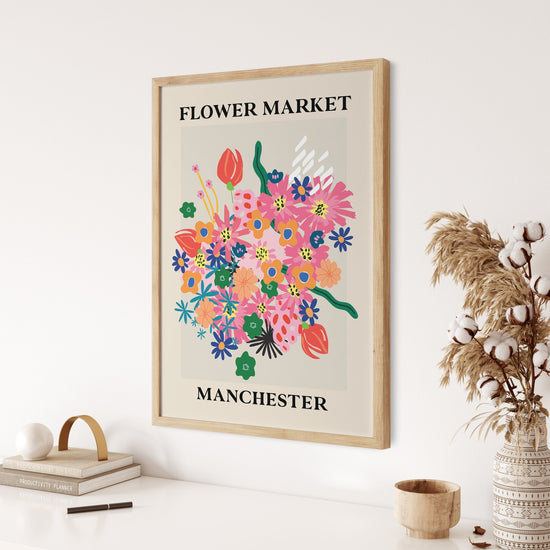 Flower Market Manchester Print