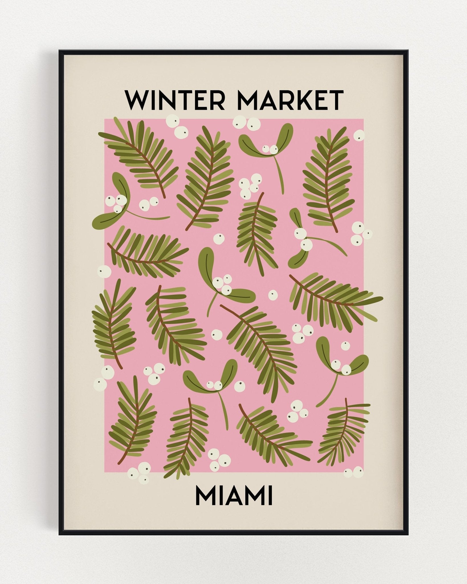 Winter Market Miami Wall Art