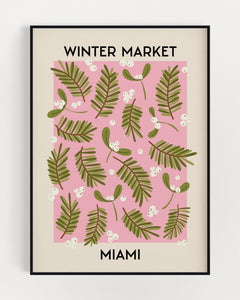 Winter Market Miami Wall Art