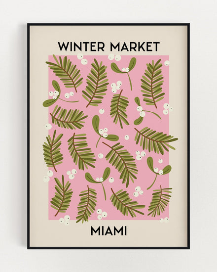 Winter Market Miami Wall Art