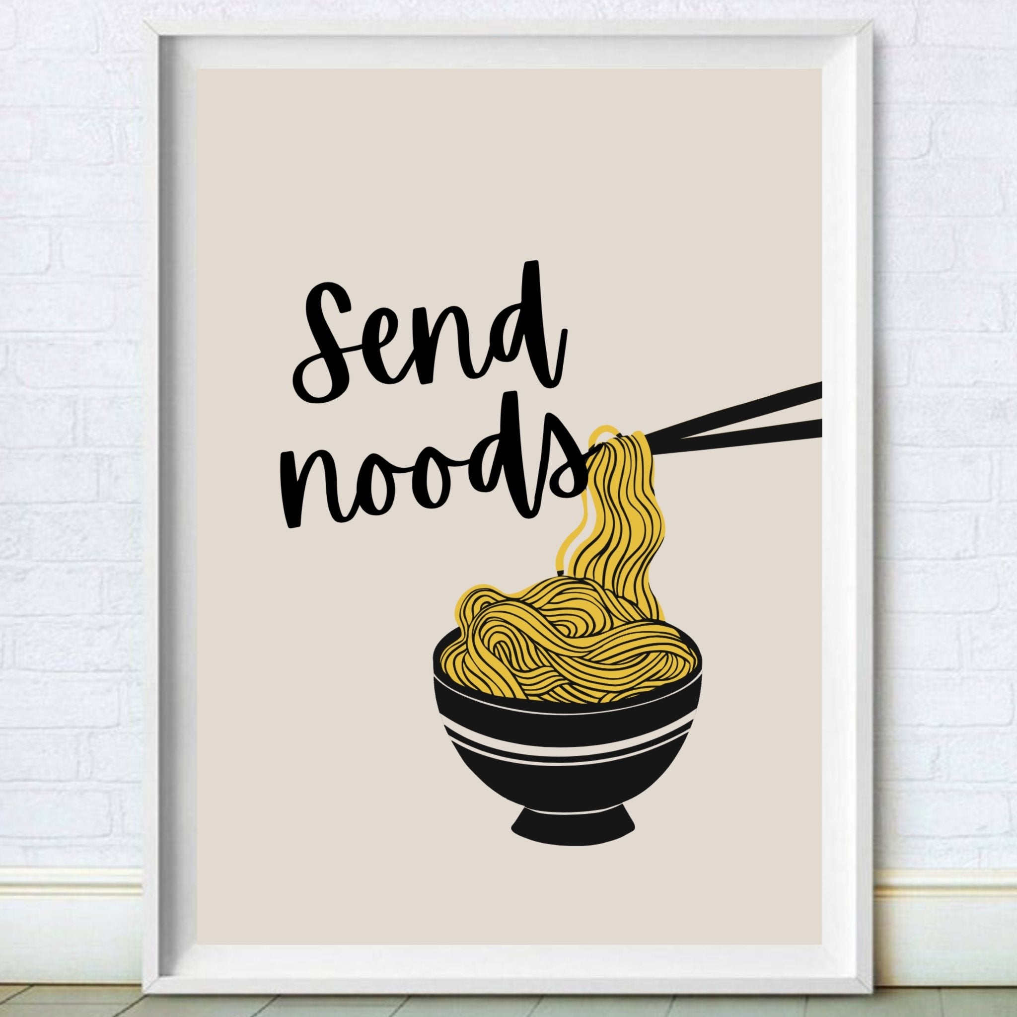 Send Noods | Noodles Print