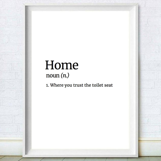 home definition print