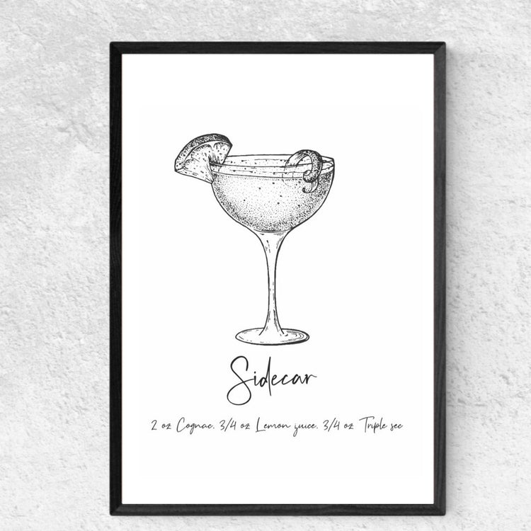 Sidecar Cocktail Recipe Print