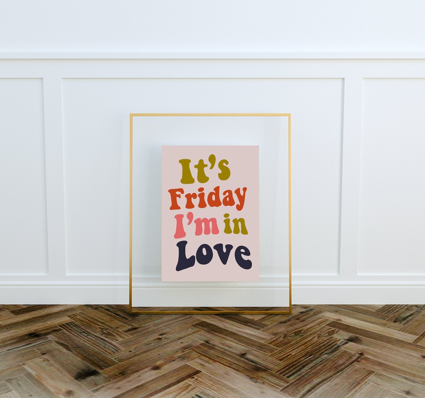 Cool Music Poster- It's Friday I'm in Love