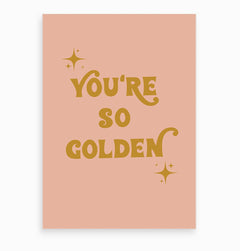 Harry Styles Print- You're So Golden