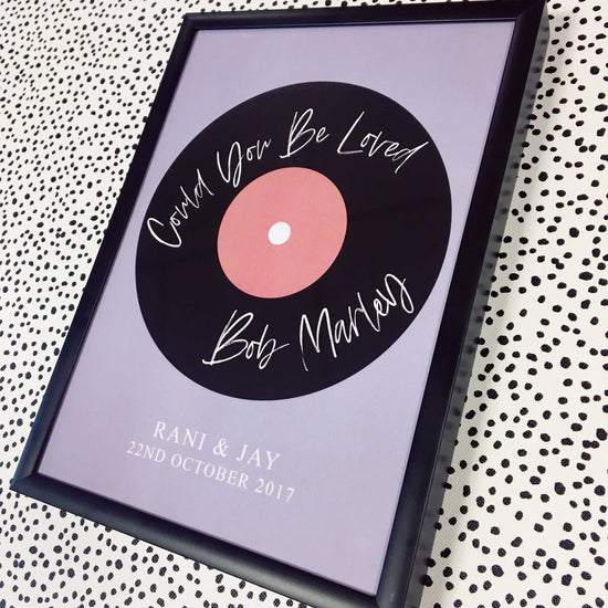 Personalised First Dance Record Print