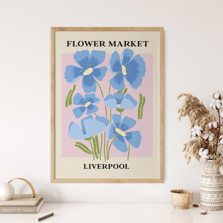 Flower Market Liverpool Print