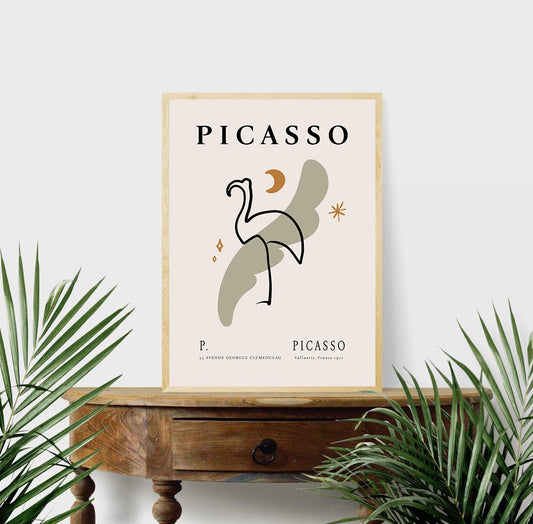 picasso flamingo print