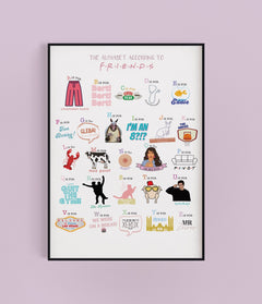 friends tv show print