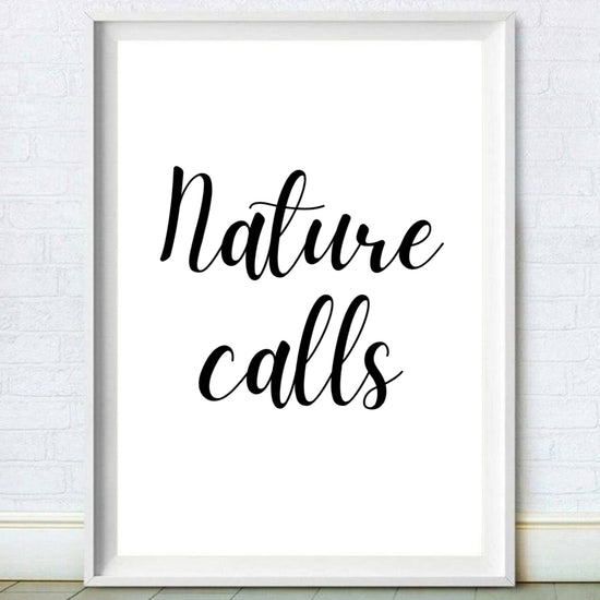 Nature Calls Quirky Bathroom Décor 