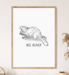 nice beaver print
