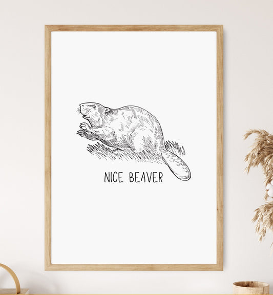 nice beaver print