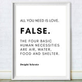 Dwight FALSE Quote Print