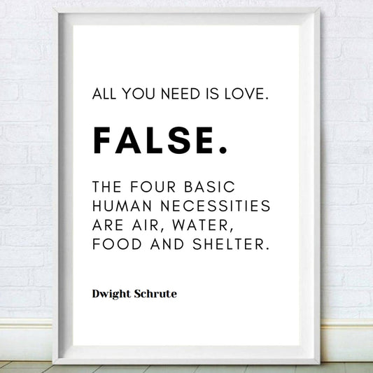 Dwight FALSE Quote Print