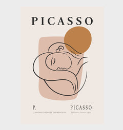 picasso sleeping woman poster