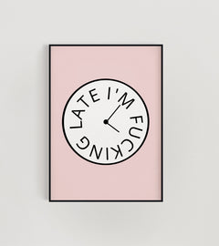 clock print