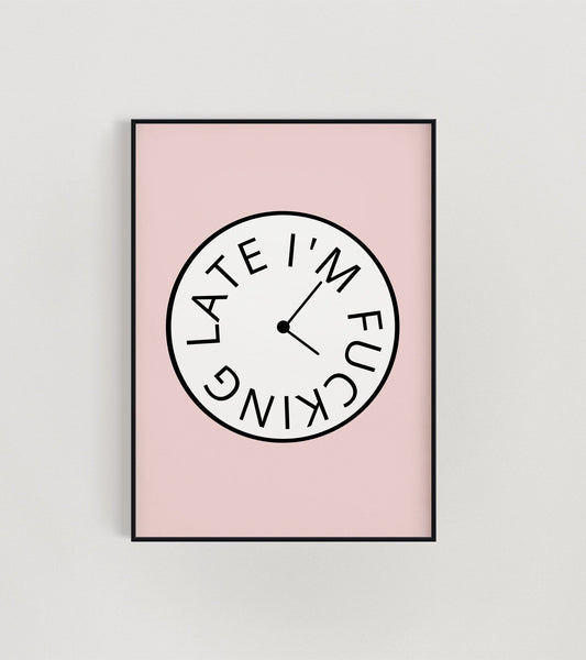 clock print