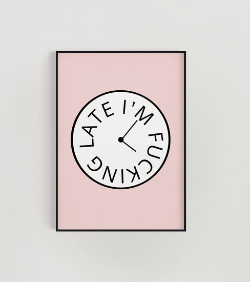 clock print