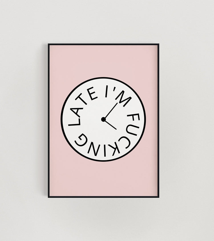 clock print