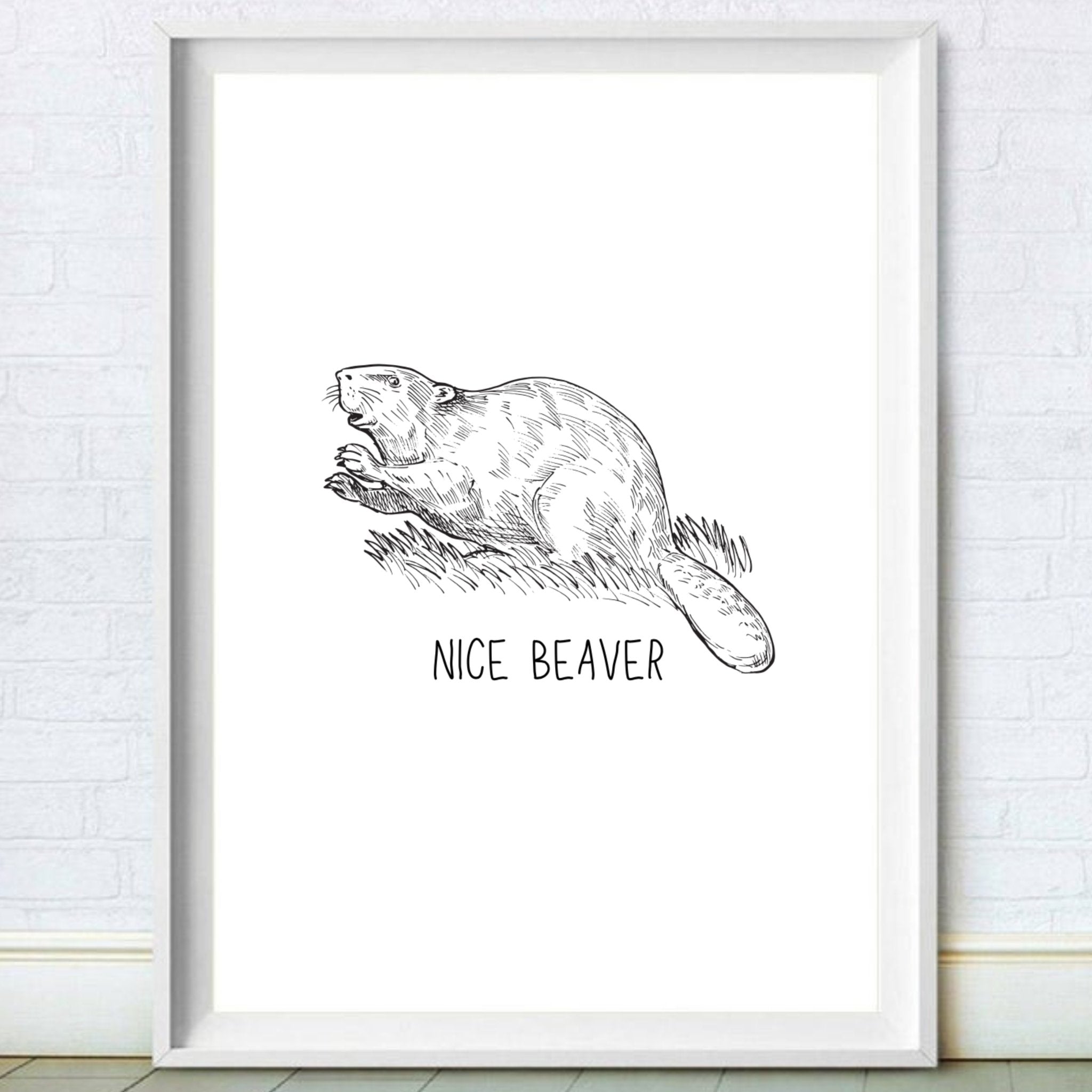 nice beaver print