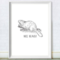 nice beaver print