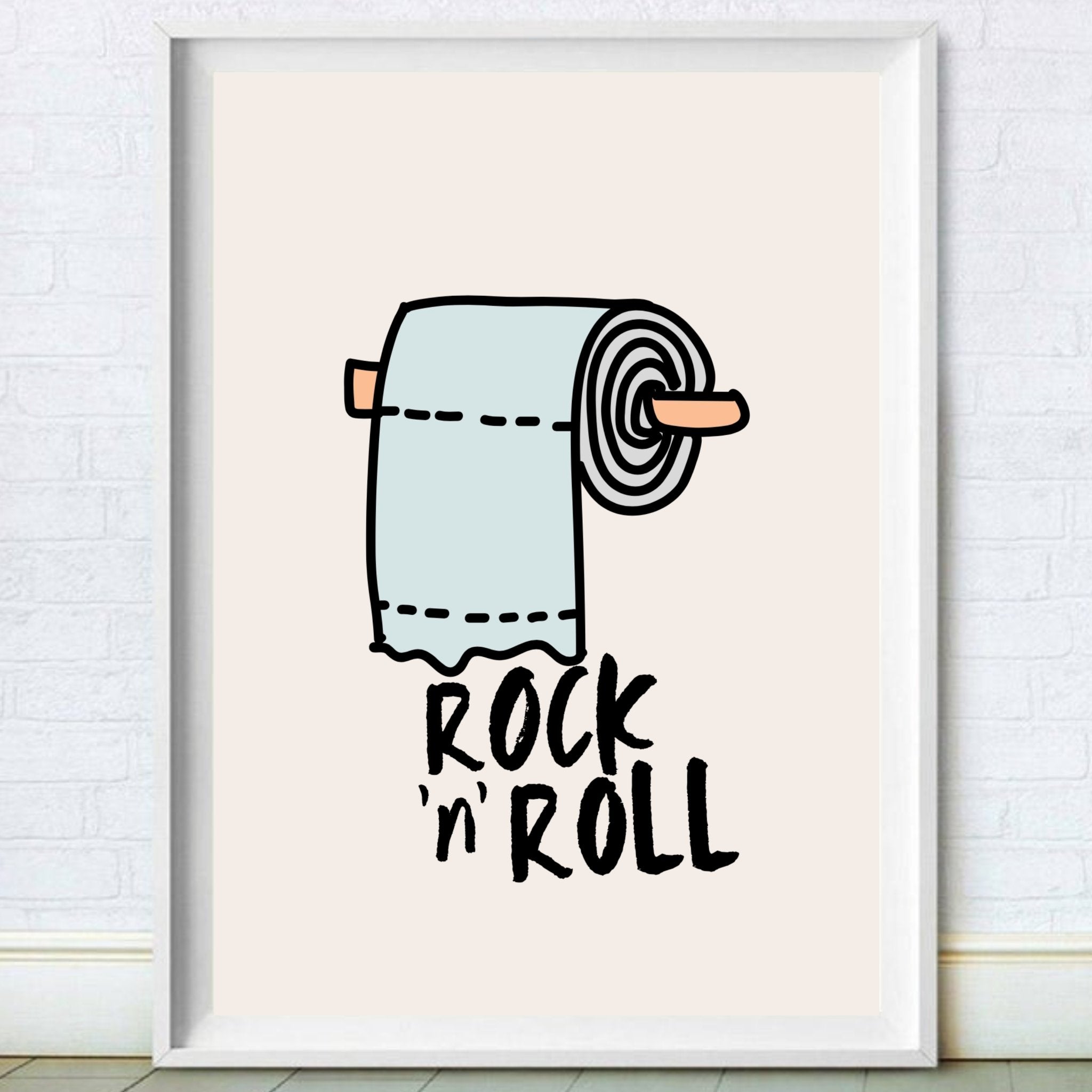 Rock n' Roll Toilet Print