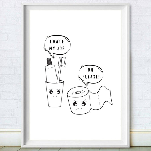 Funny Toilet Roll Print