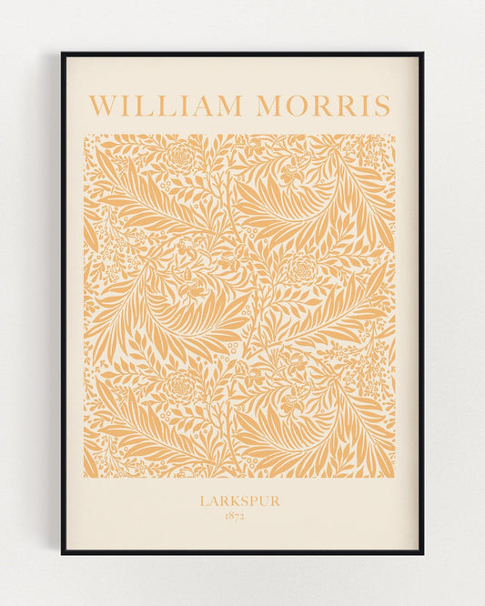 Yellow William Morris Poster Print