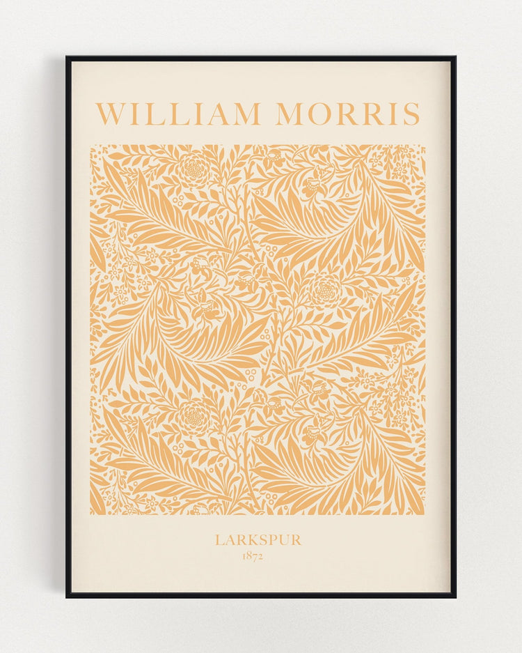 Yellow William Morris Poster Print