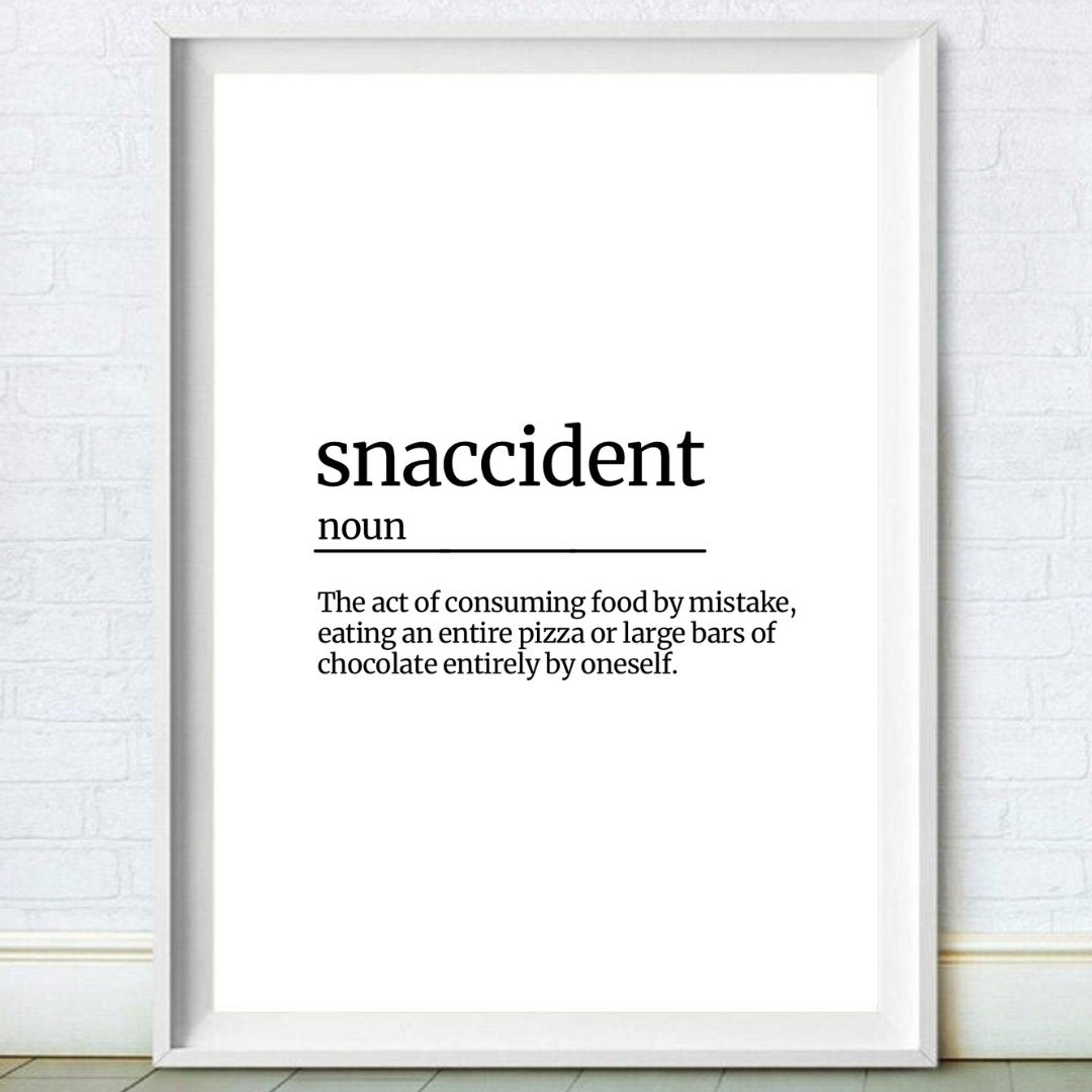 snaccident poster print
