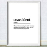 snaccident poster print