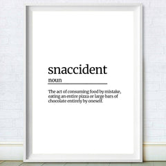 snaccident poster print