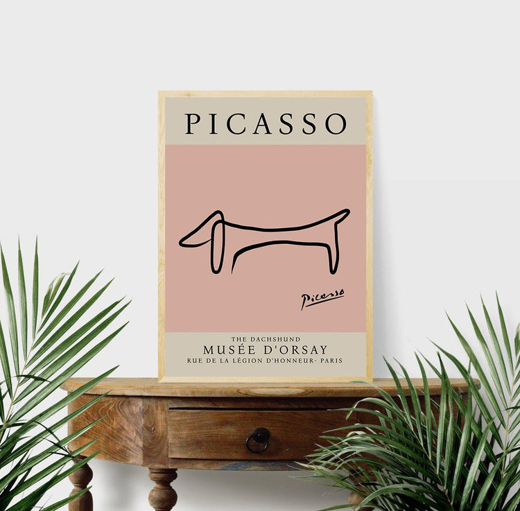 picasso dog print