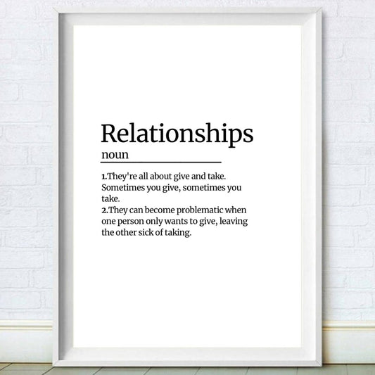 Relationships Definition Print