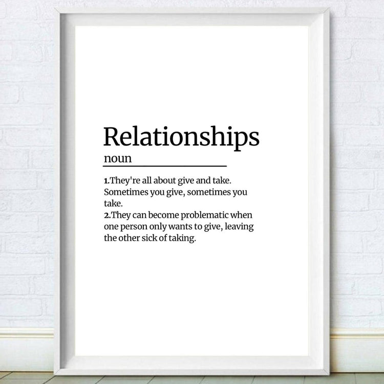 Relationships Definition Print