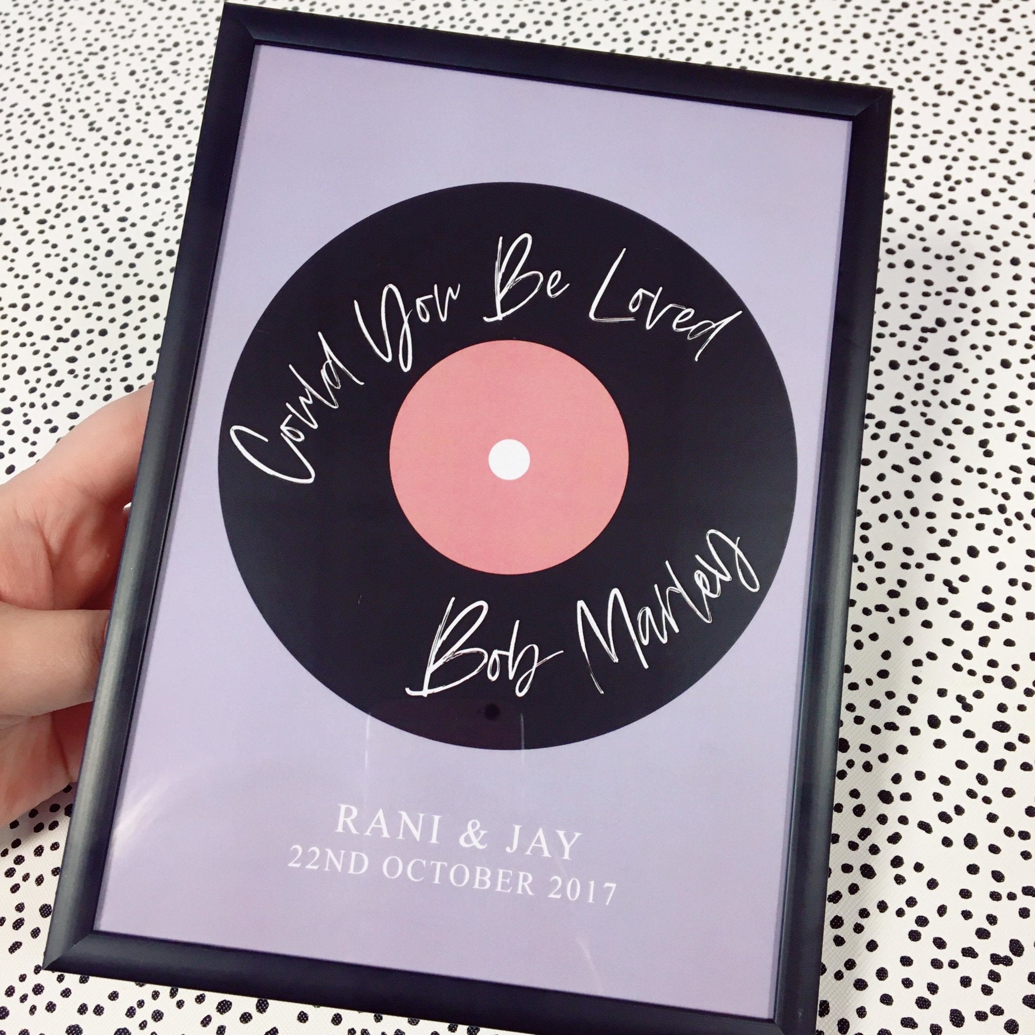 Personalised First Dance Record Print