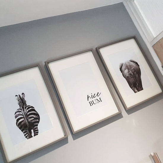 set of 3 bathroom prints