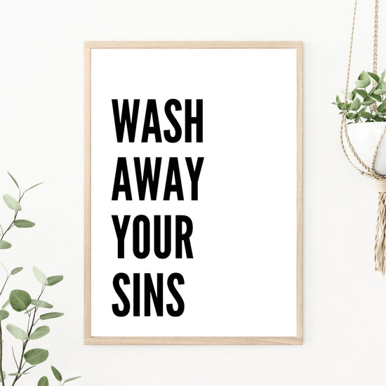 wash away your sins print