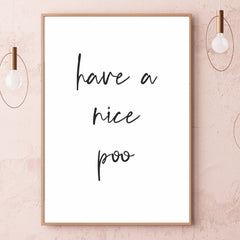 have a nice poo print