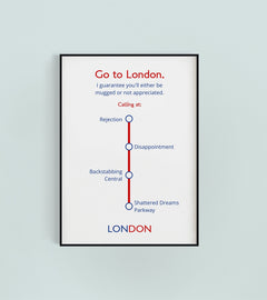 Alan Partridge London Quote Print
