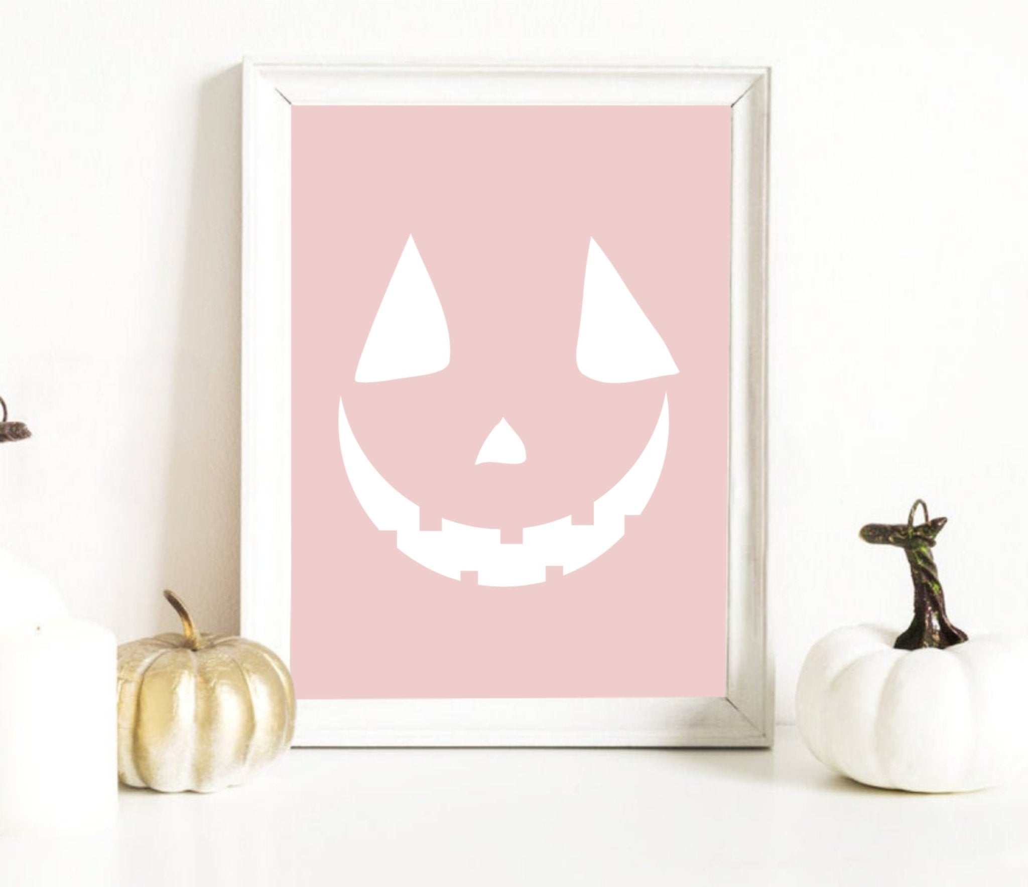 Pink Pumpkin Print